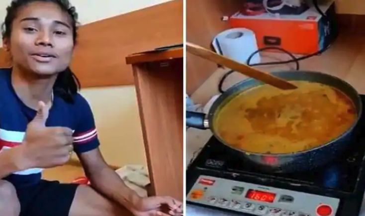 After Bagging Five Gold Medals, Sprint Queen Hima Das Sets Social Media Ablaze With Her Impressive Cooking Skills | WATCH VIDEO