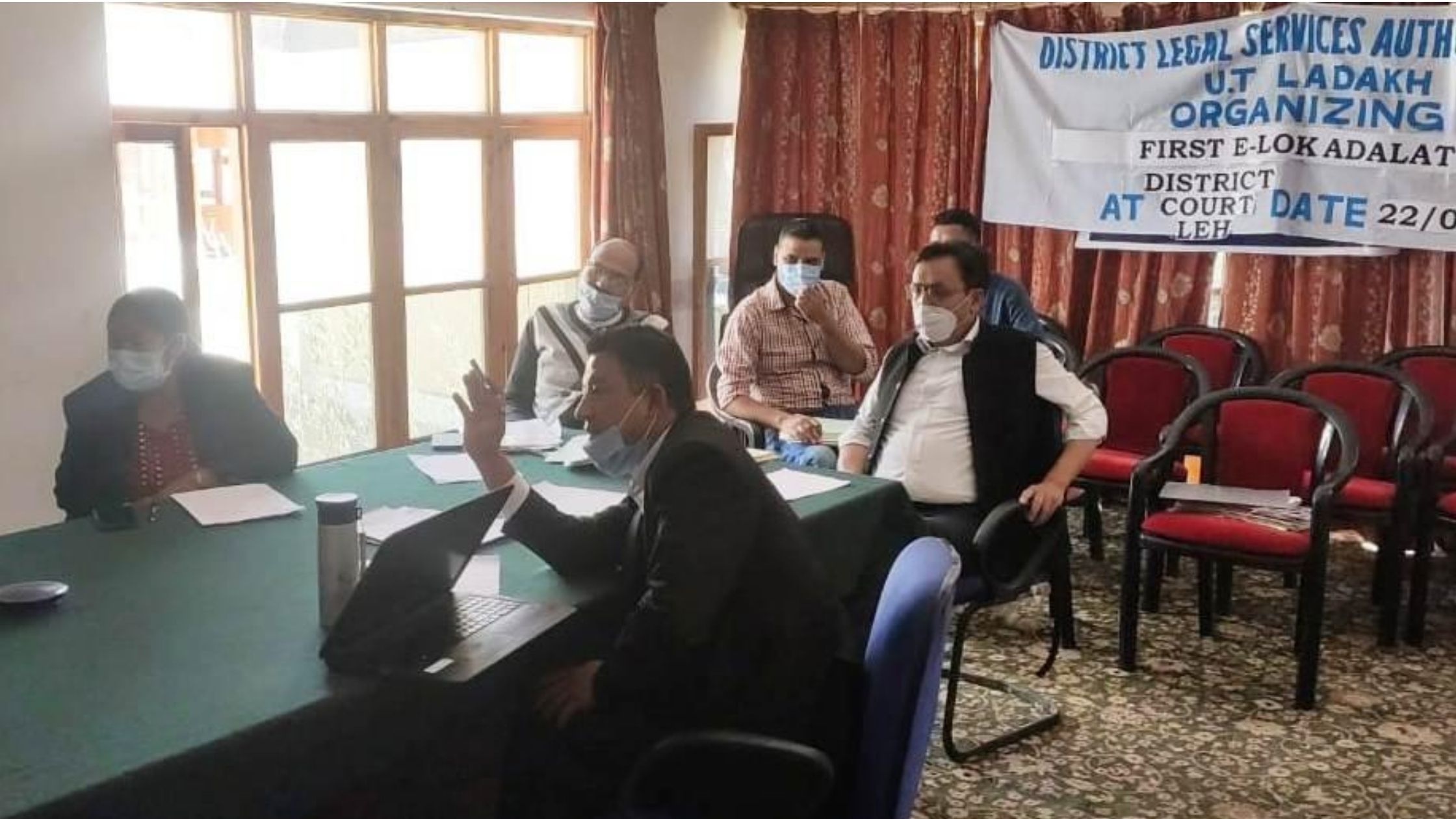 e-Lok Adalat organized at district Court Complex Leh e-Lok Adalat organized at district Court Complex Leh