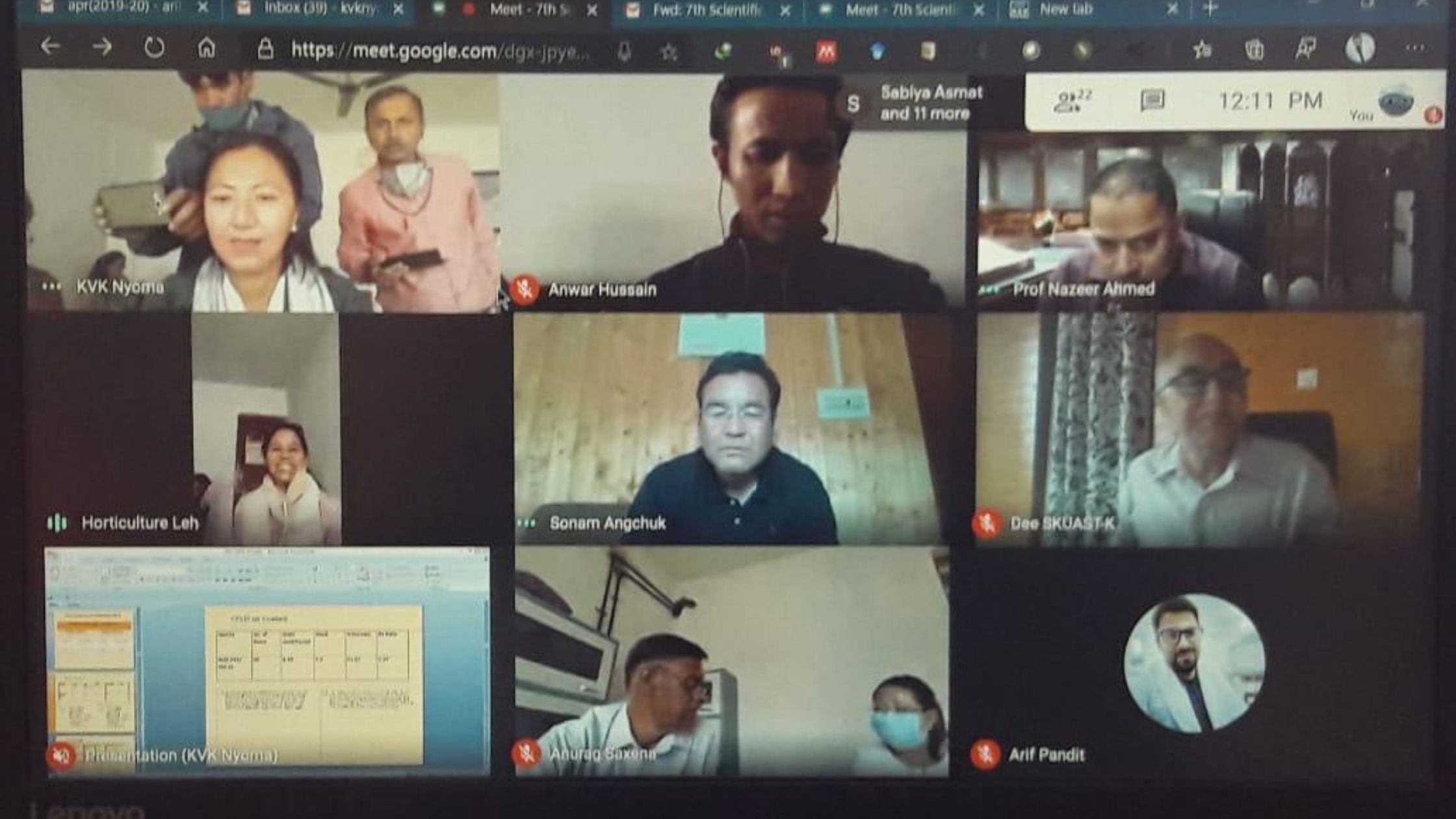 leh SAC meet of KVK Nyoma held