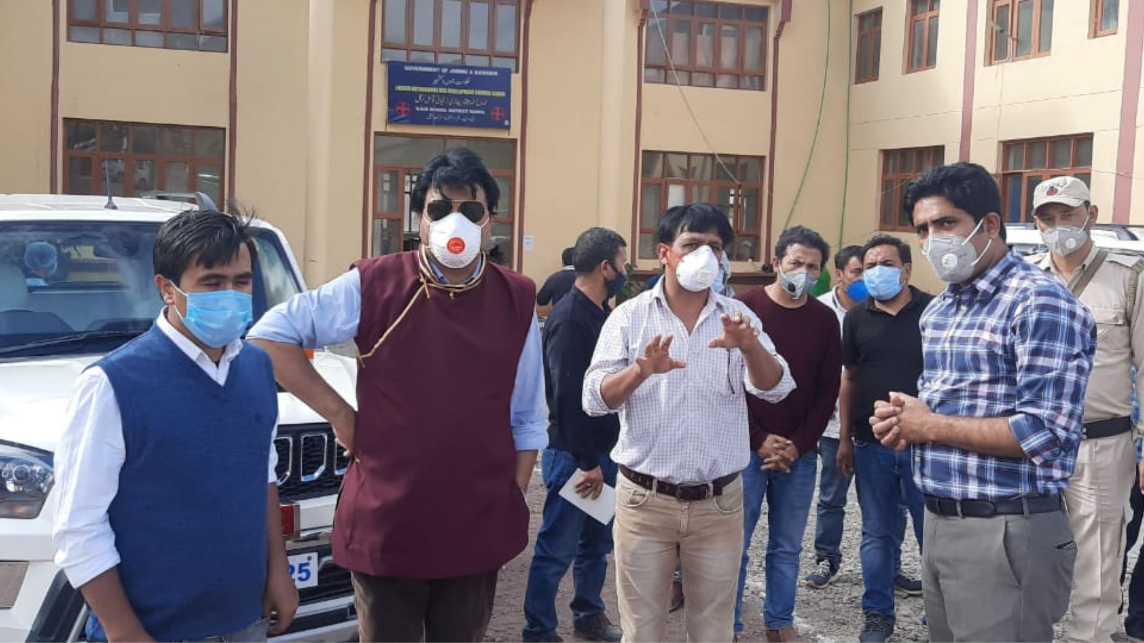 CEC Kargil takes stock of patient care facilities at COVID Hospital Kurbathang 1 COVID Hospital Kurbathang