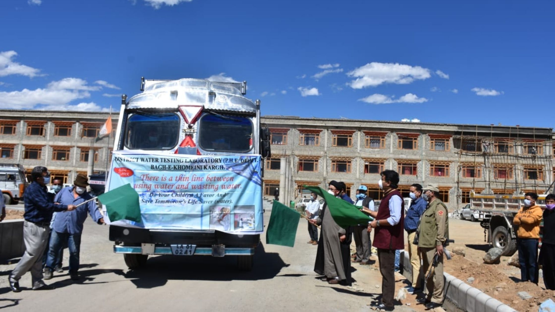 kargil water testing vehicles