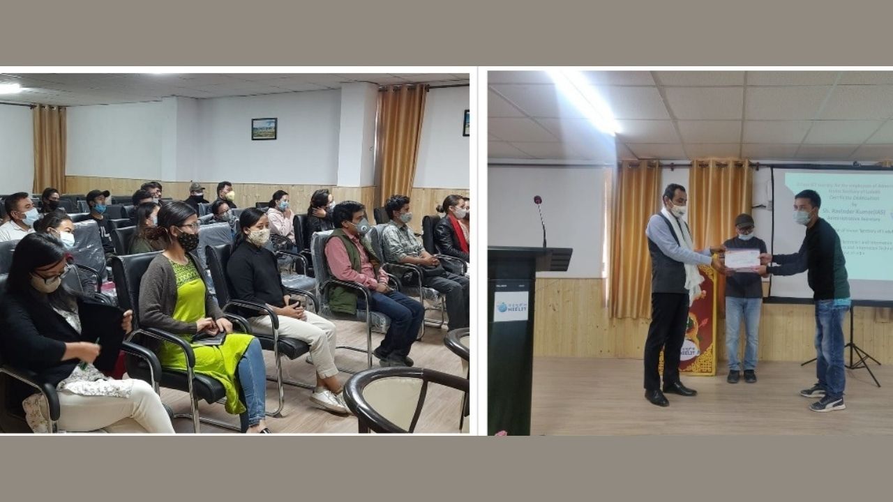 First batch of officials of UT Ladakh First batch of officials of UT Ladakh