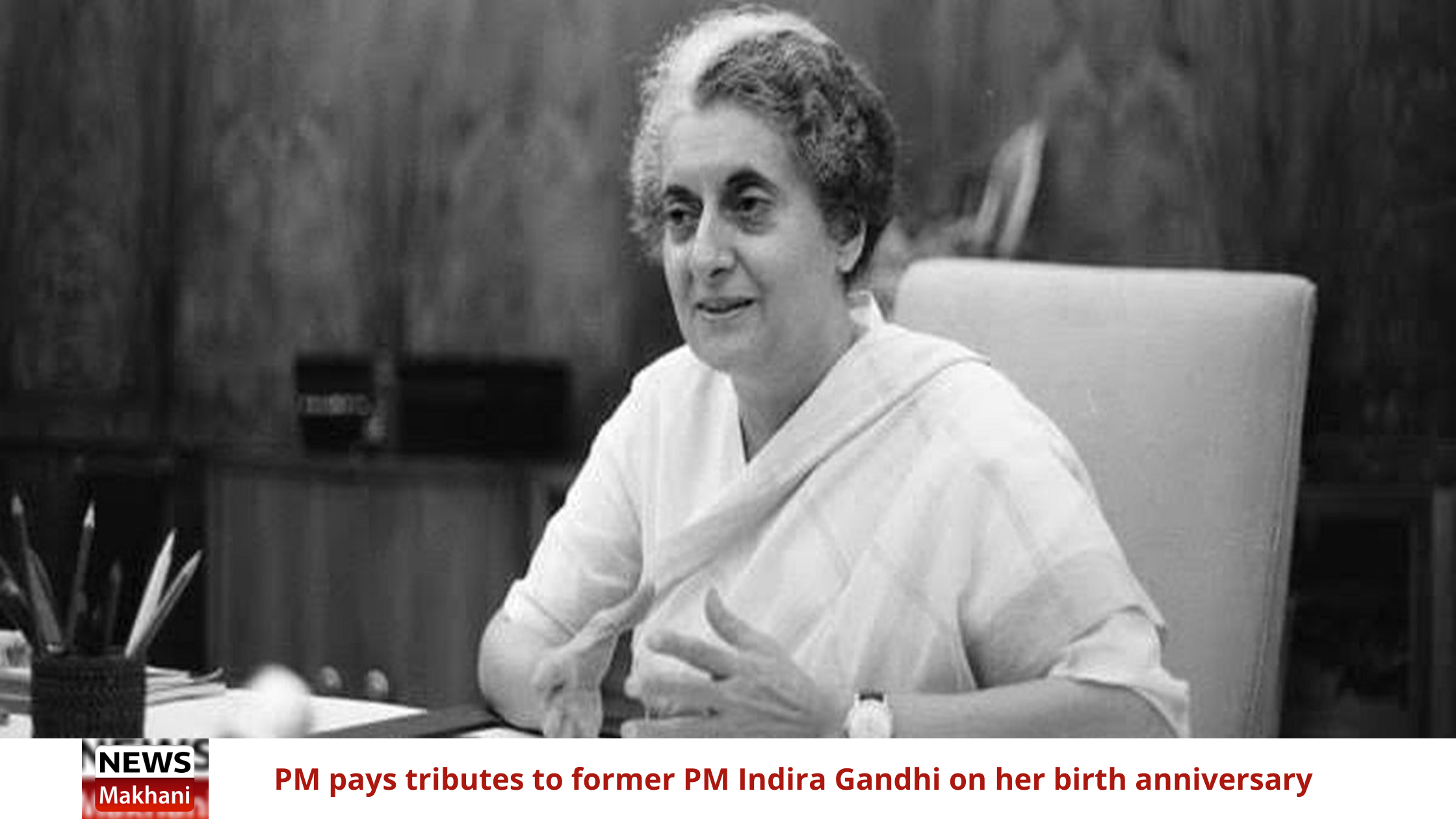 PM pays tributes to former PM Indira Gandhi on her birth anniversary PM pays tributes to former PM Indira Gandhi on her birth anniversary