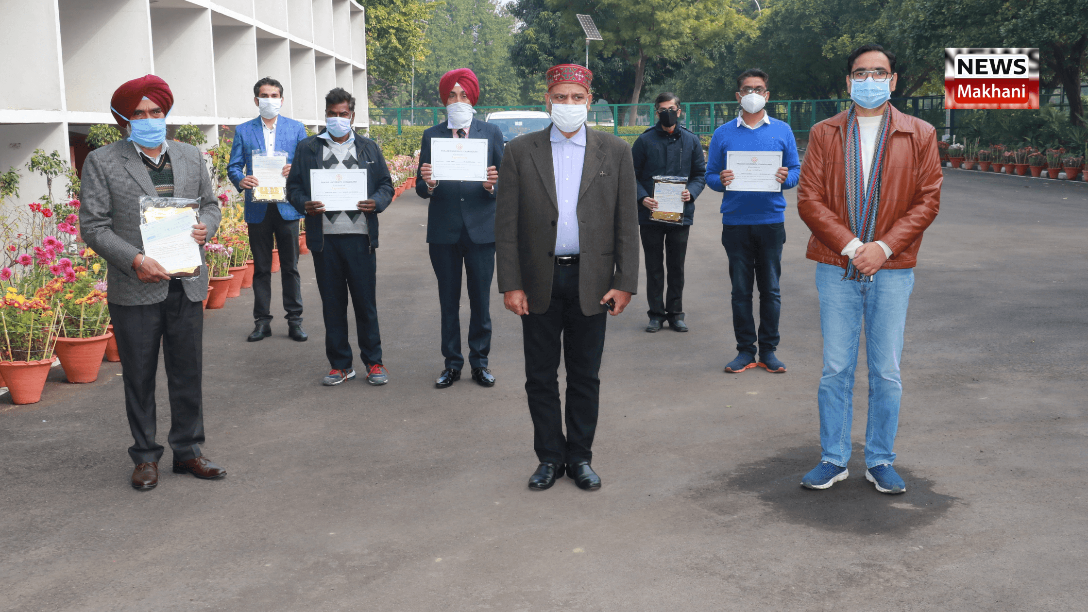 PU VC felicitates Employees for Commendable Work PU VC felicitates Employees for Commendable Work
