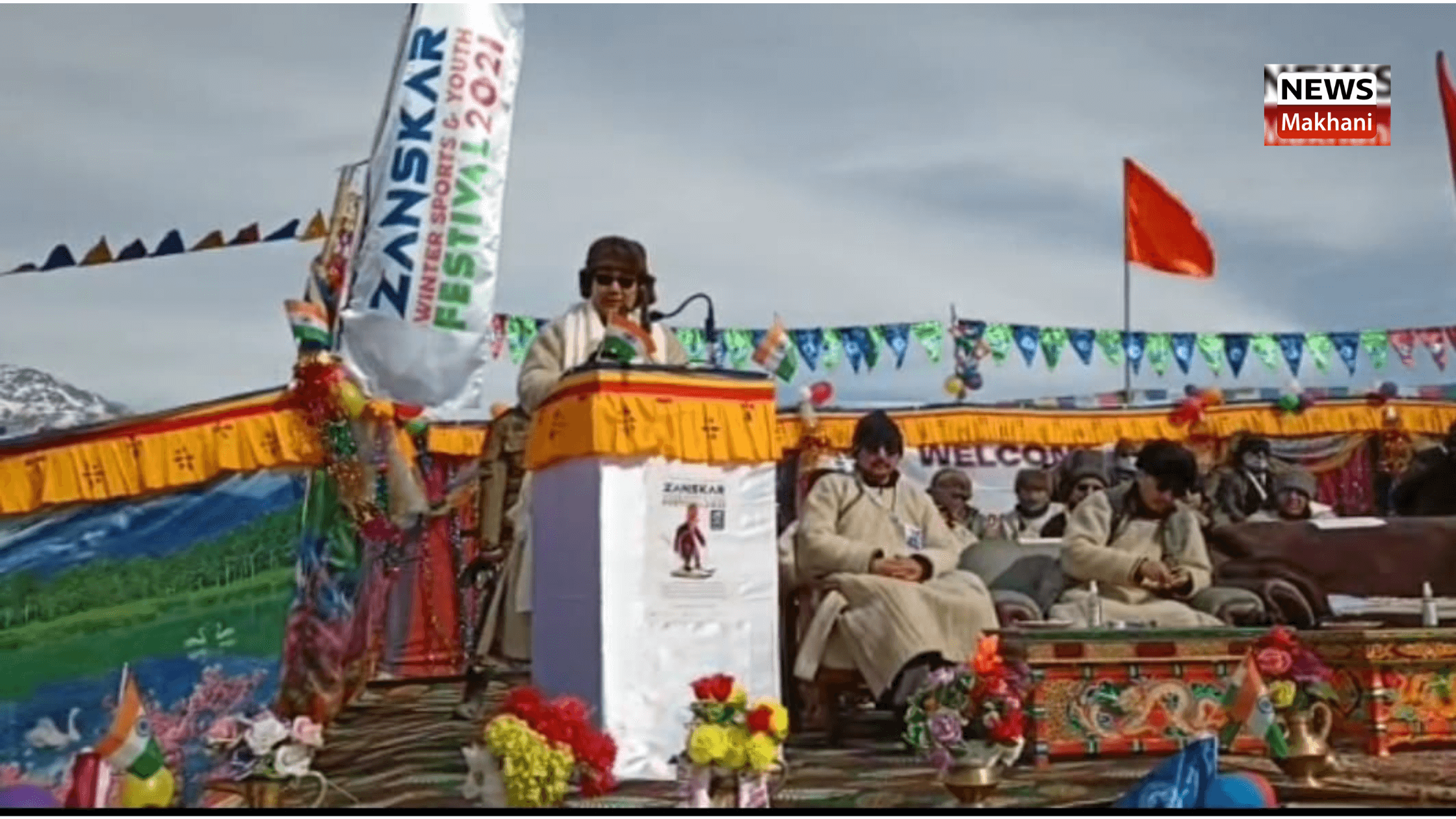 MoS Kiren Rijiju, LG Mathur inaugurate Zanskar Winter Sports and Youth Festival, 2021 MoS Kiren Rijiju, LG Mathur inaugurate Zanskar Winter Sports and Youth Festival, 2021