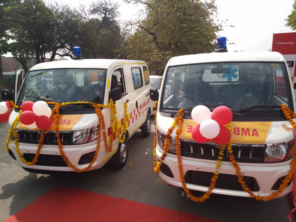 Balbir Singh Sidhu flags off 22 Ambulances to provide emergency services in congested areas Balbir Singh Sidhu flags off 22 Ambulances to provide emergency services in congested areas