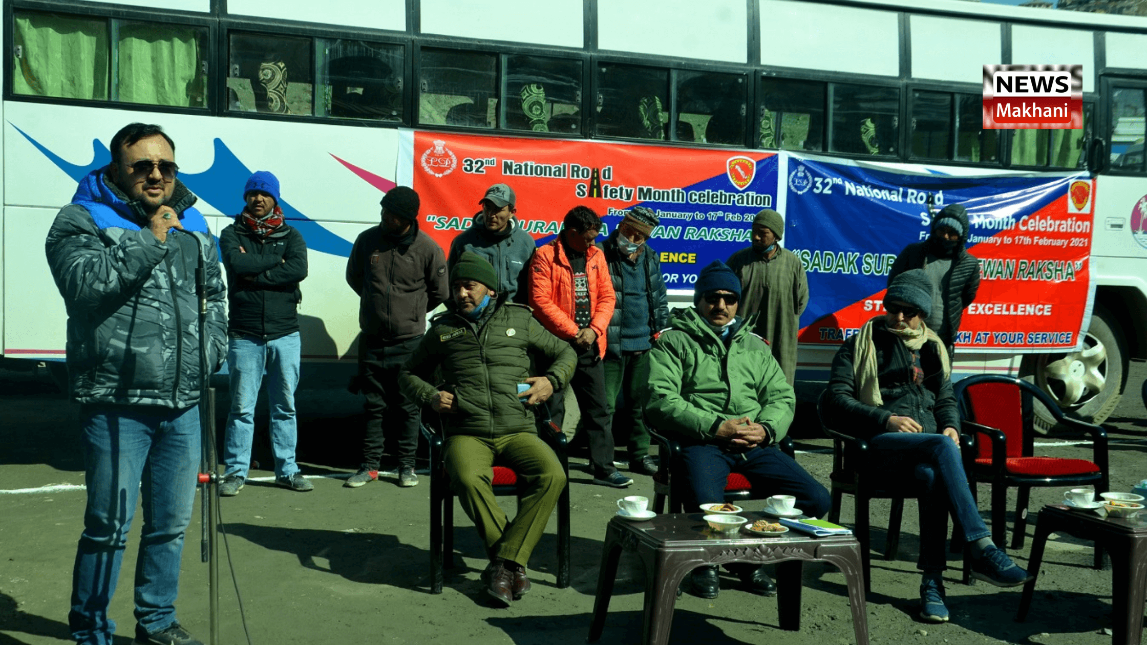 32nd National Road Safety Month: Traffic Police Kargil organizes road safety awareness programme for commercial drivers 32nd National Road Safety Month: Traffic Police Kargil organizes road safety awareness programme for commercial drivers