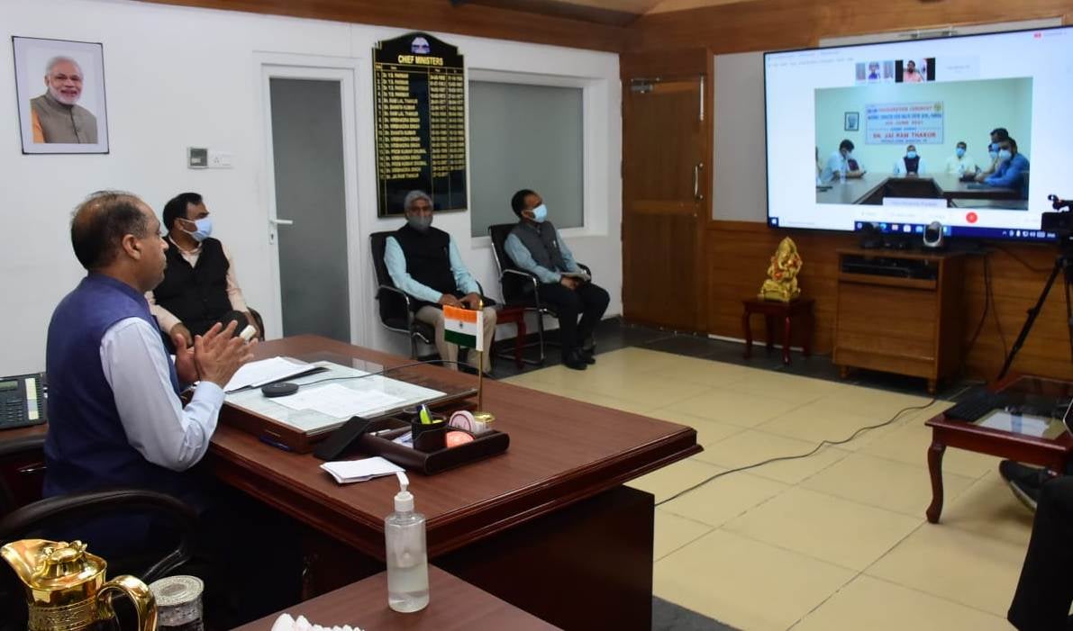 Chief Minister inaugurates Makeshift Covid-19 Hospital in Una district