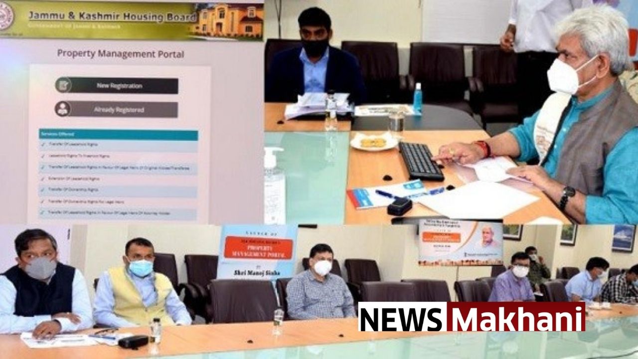 Lt Governor launches J&K Housing Board’s Property Management Portal Lt Governor launches J&K Housing Board’s Property Management Portal