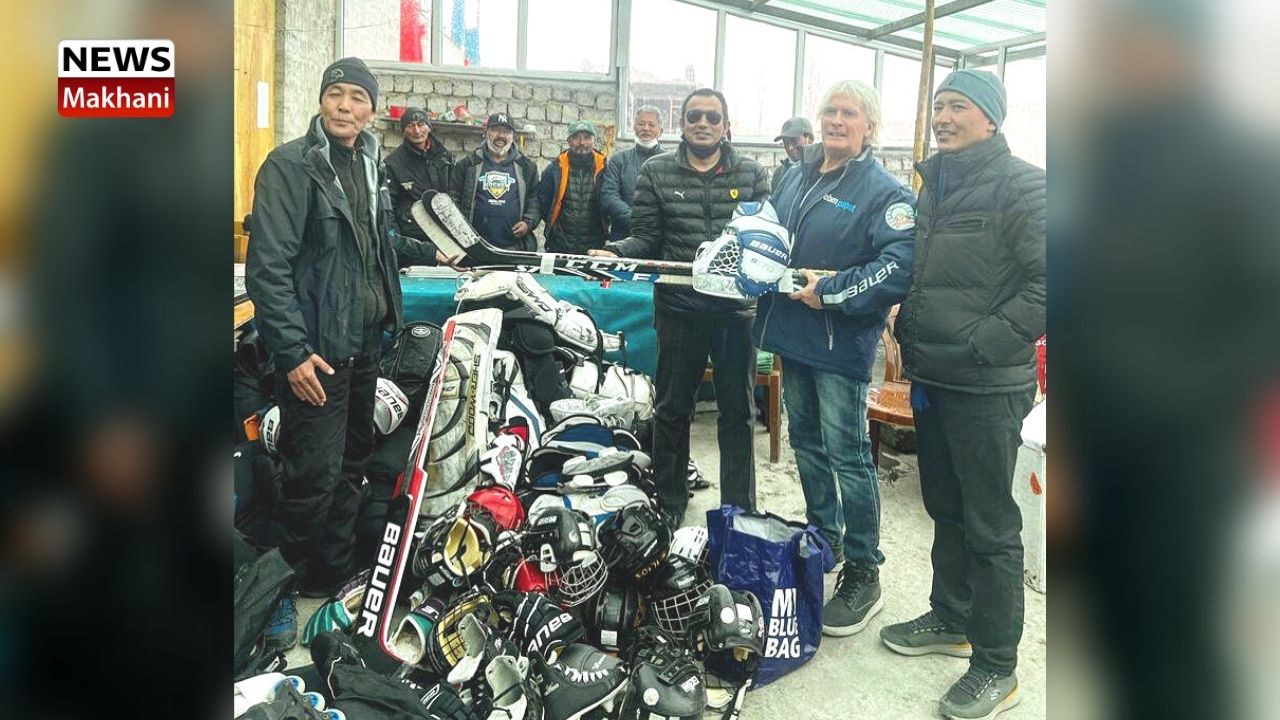 Ladakh Winter Sports Club receives Ice Hockey gears & equipments Ladakh Winter Sports Club receives Ice Hockey gears & equipments