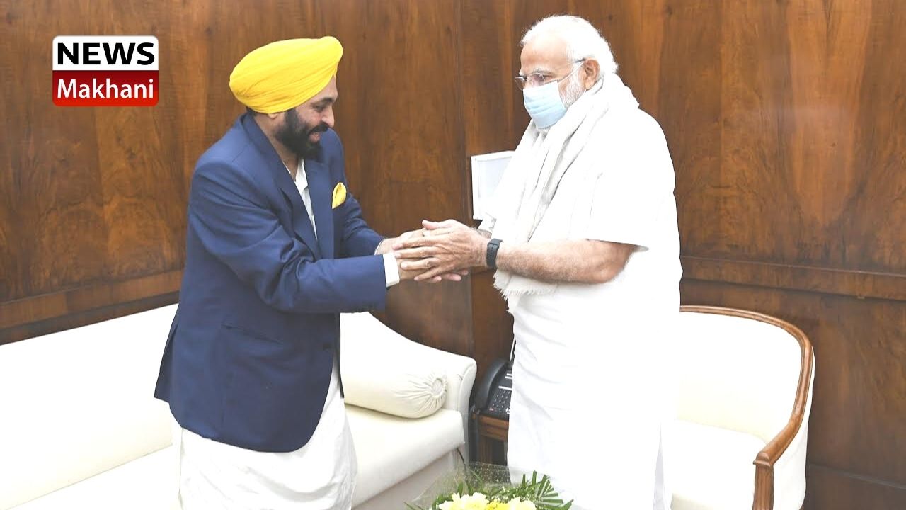 BHAGWANT MANN CALLS ON PM BHAGWANT MANN CALLS ON PM