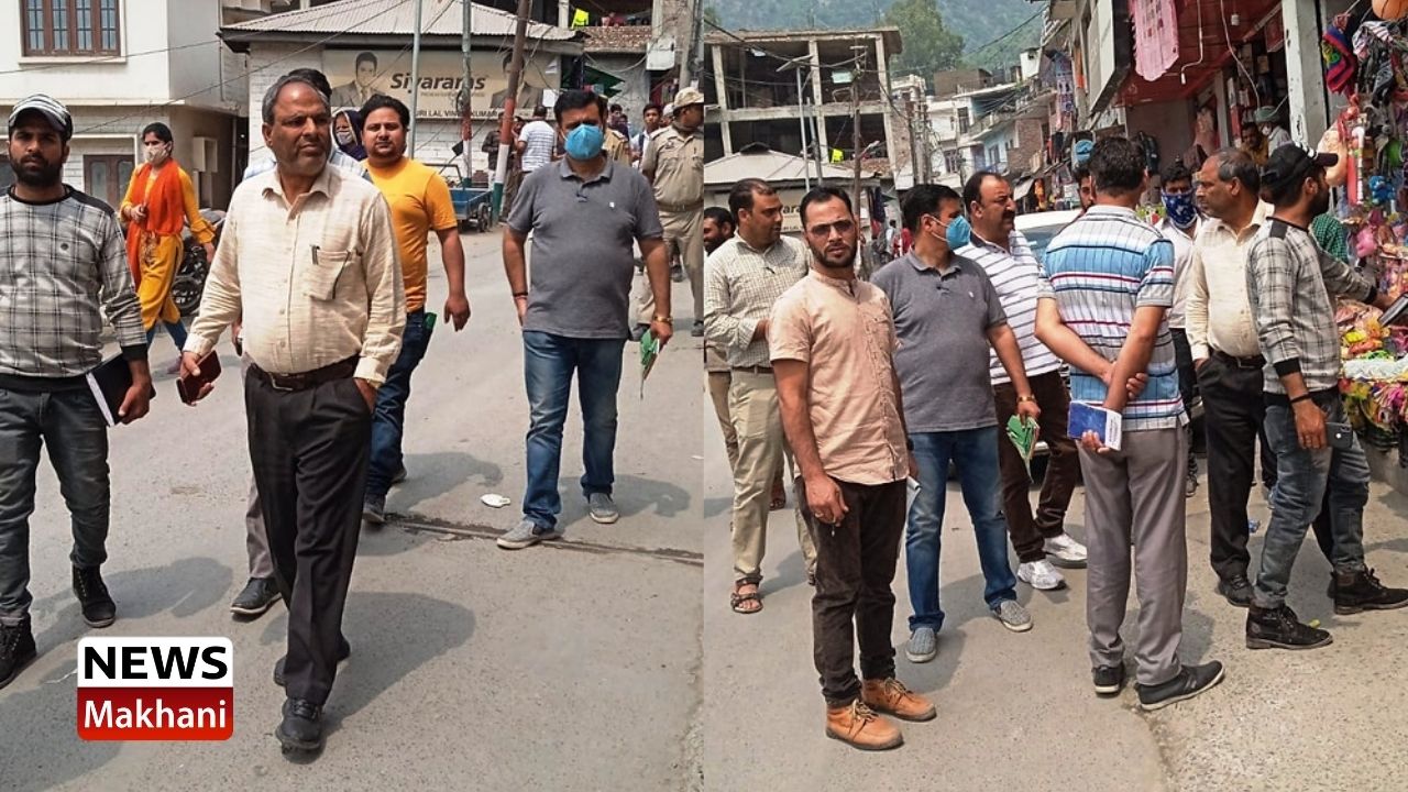Market checking drive conducted in Ramban Town Market checking drive conducted in Ramban Town