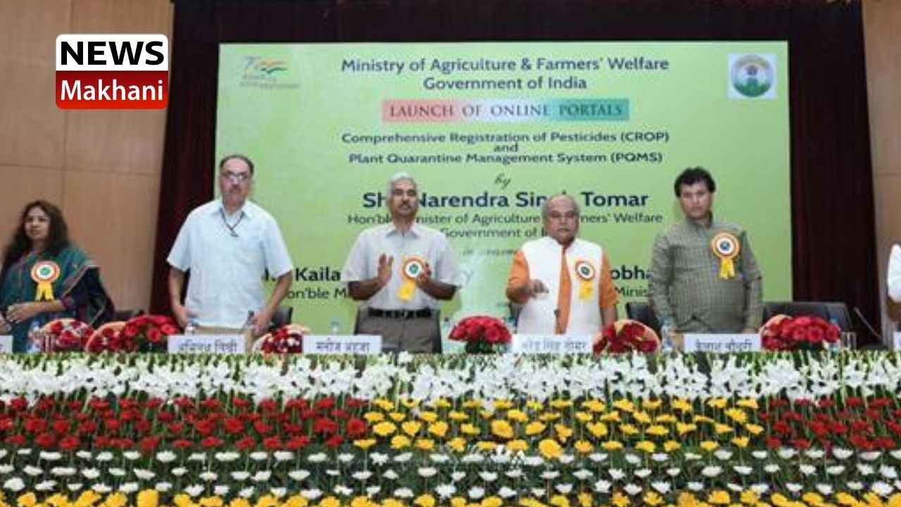 In a major boost to ease of doing business, Union Agriculture Minister launches integrated and hi-tech online portals on export/import of agricultural commodities and pesticides registration