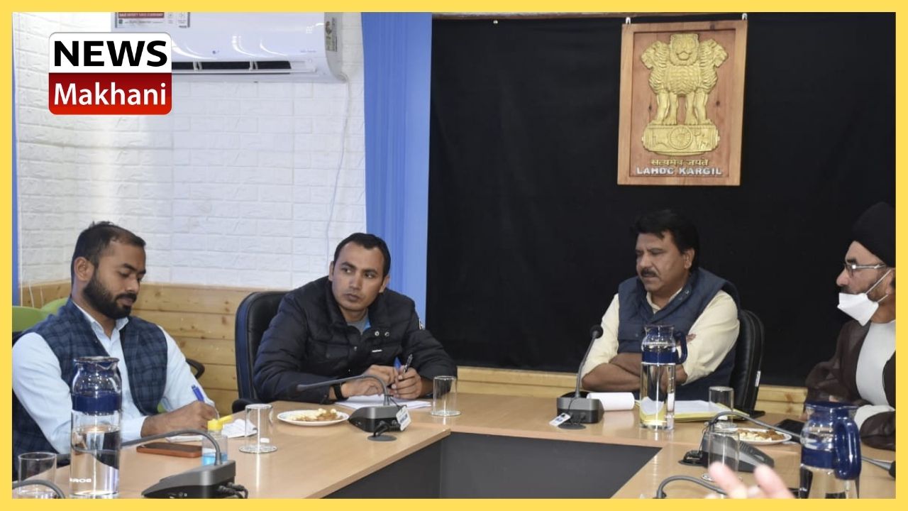 Chairman and Chief Executive Councilor (CEC), LAHDC, Kargil Feroz Ahmed Khan today chaired a review meeting of officers at Council Secretariat here to discuss developmental works of different departments especially PDD.