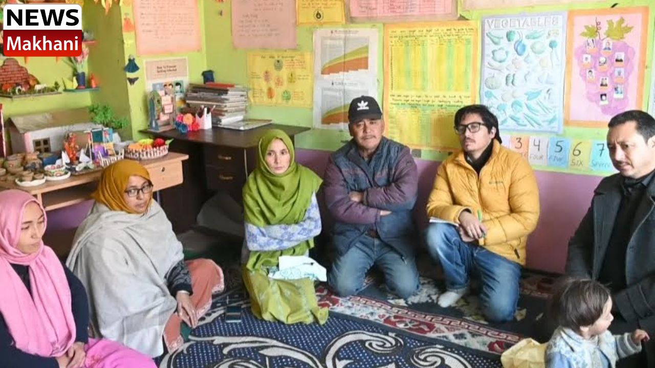 Programme Officer ICDS Kargil Imteeaz Kacho visits Anganwadi centres of Sankoo