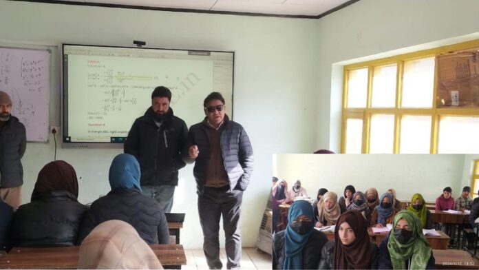 EC Zakir inspects winter residential coaching classes at Drass