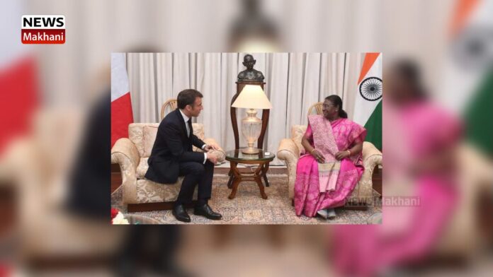 PRESIDENT OF INDIA HOSTS PRESIDENT OF FRANCE