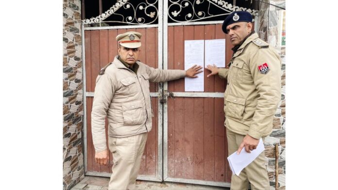 ਪੁਲਿਸ ਵੱਲੋਂ ਨਸ਼ਾ ਤਸਕਰ ਦੀ ਜਾਇਦਾਦ ਅਟੈਚ