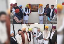 चेतन सिंह जौड़ामाजरा द्वारा तलवंडी भाई और ज़ीरा में संशोधित पानी को सिंचाई के लिए बरतने के प्रोजेक्टों का उद्घाटन