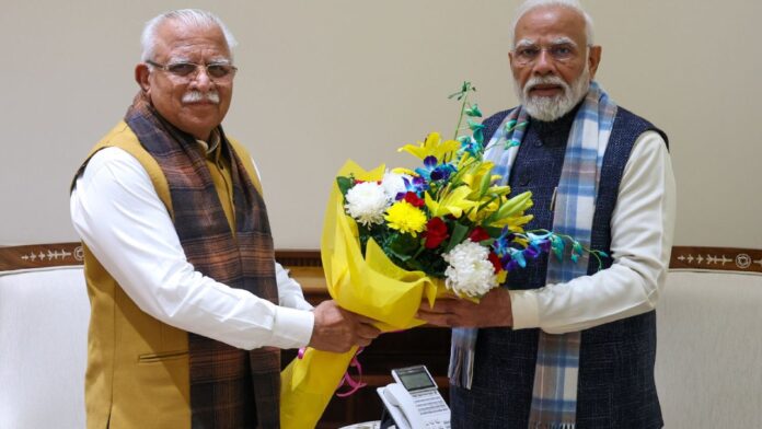 Chief Minister of Haryana calls on PM
