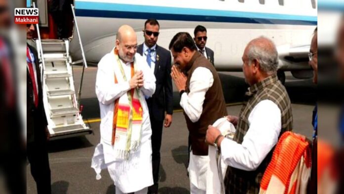 केंद्रीय गृह एवं सहकारिता मंत्री श्री अमित शाह का ग्वालियर विमानतल