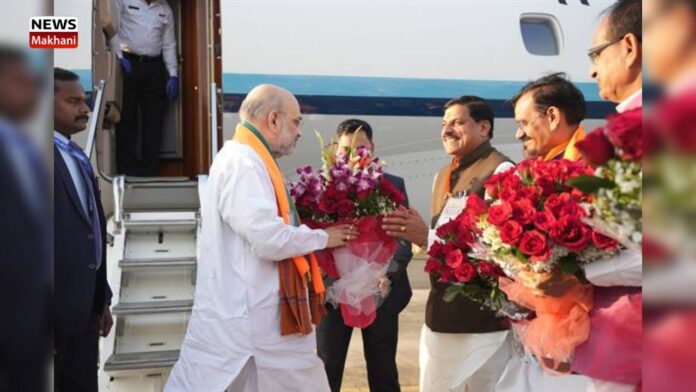 केंद्रीय गृह मंत्री श्री शाह के भोपाल आगमन पर मुख्यमंत्री डॉ. यादव ने स्वागत किया