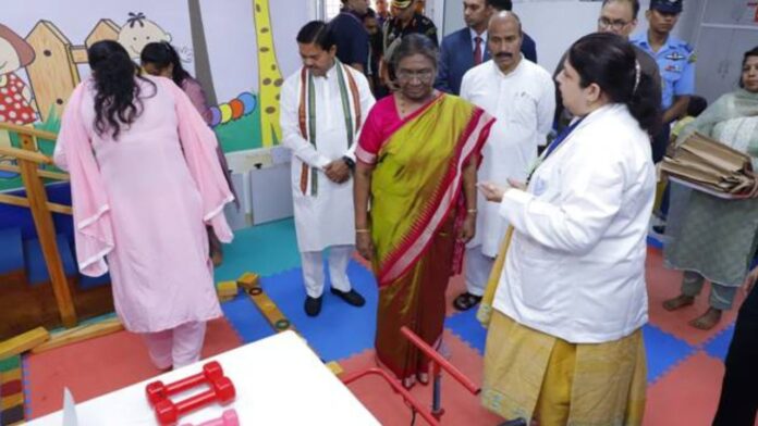 PRESIDENT OF INDIA VISITS PANDIT DEENDAYAL UPADHYAYA NATIONAL INSTITUTE FOR PERSONS WITH PHYSICAL DISABILITIES