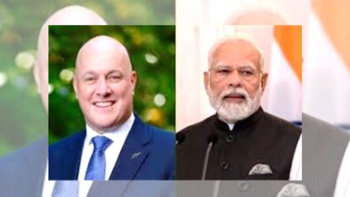 प्रधानमंत्री श्री नरेन्द्र मोदी ने न्यूजीलैंड के प्रधानमंत्री से बातचीत की