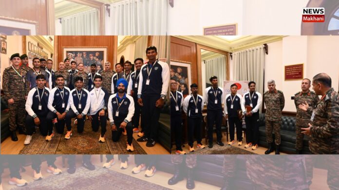 ARMY CHIEF GENERAL UPENDRA DWIVEDI FELICITATES INDIAN ARMY SPORTSPERSONS