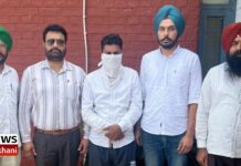 ਸਿੰਚਾਈ ਲਈ ਪਾਣੀ ਅਲਾਟ ਕਰਨ ਬਦਲੇ 20,000 ਰੁਪਏ ਰਿਸ਼ਵਤ ਲੈਂਦਾ ਨਹਿਰੀ ਪਟਵਾਰੀ ਵਿਜੀਲੈਂਸ ਬਿਊਰੋ ਵੱਲੋਂ ਰੰਗੇ ਹੱਥੀਂ ਕਾਬੂ Canal Patwari, Karamjit Singh