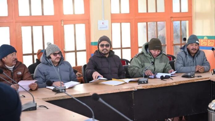 SDM Zanksar chairs meeting