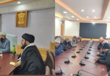 CEC Dr. Mohd Jaffer Akhoon meets delegation from Thangdumbur Village