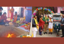 महाशिवरात्रि के अवसर पर विधायक डॉ. गुप्ता व डीसी साहनी पहुंचे कुष्ठ आश्रम