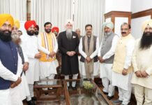 ਪੰਜਾਬ ਵਿਧਾਨ ਸਭਾ ਸਪੀਕਰ ਵੱਲੋਂ ਮੁੱਖ ਮੰਤਰੀ ਹਰਿਆਣਾ ਅਤੇ ਹਰਿਆਣਾ ਵਿਧਾਨ ਸਭਾ ਸਪੀਕਰ ਦਾ ਨਿੱਘਾ ਸਵਾਗਤ