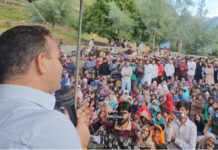 Sunil Sharma reaches remote village Margi in Warwan, Kishtwar to assess flood devastation, take stock of relief measures