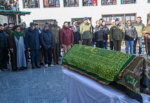 Chief Secretary, Ashish Kundra Attends Funeral of Qamar Ali Akhoon at Sankoo, Pays Tribute to Bereaved Family