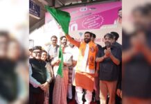 CM Nayab Singh Saini flags off special train carrying pilgrims from Ambala to Ayodhya