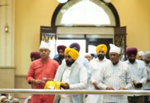 CM Bhagwant Singh Mann Pays Obeisance at Gurdwara Mastuana Sahib during Shukrana Yatra